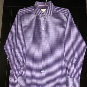 Eton Slim Fit Twill Dress Shirt